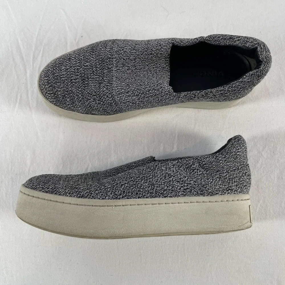 Vince Walsh Platform Slip On Sneaker in‎ Marl Grey Size 7.5